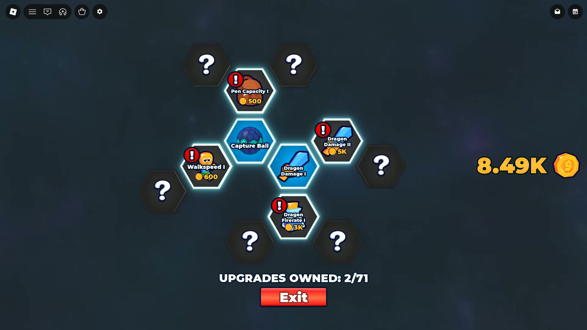 Upgrade tree shows Pen Capacity I 500, Walkspeed I 600, Fire Rate I 3K, and Damage II 5K.